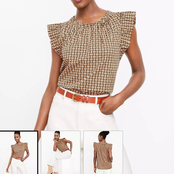 LOFT Tops - Loft Flutter Sleeve